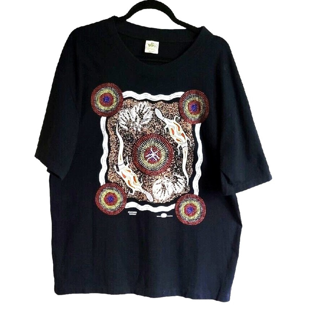 Vintage 1990s Lizard Shirts North Cairns Australia Mens L Single Stitch